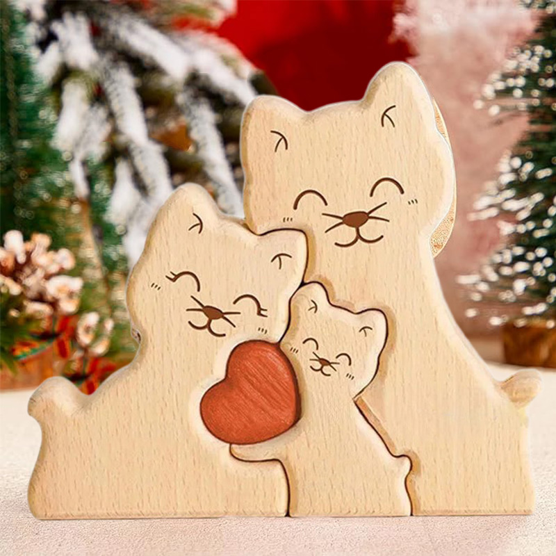 New Hot Selling Wooden Cute Ca - огляд і ціна Art Craft Cat