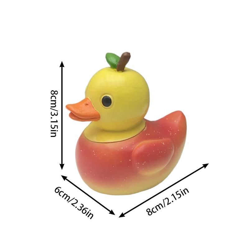 Pineapple Duck Resin Figurine, - огляд і ціна Art Craft Duck