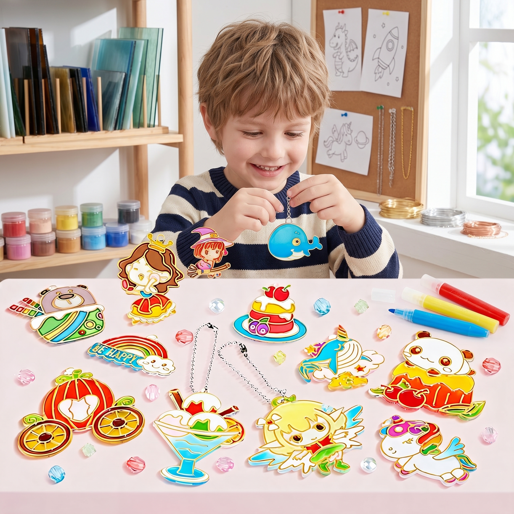 DIY Crystal Gel Painting Kit C - огляд і ціна Art Craft Kits For Kids