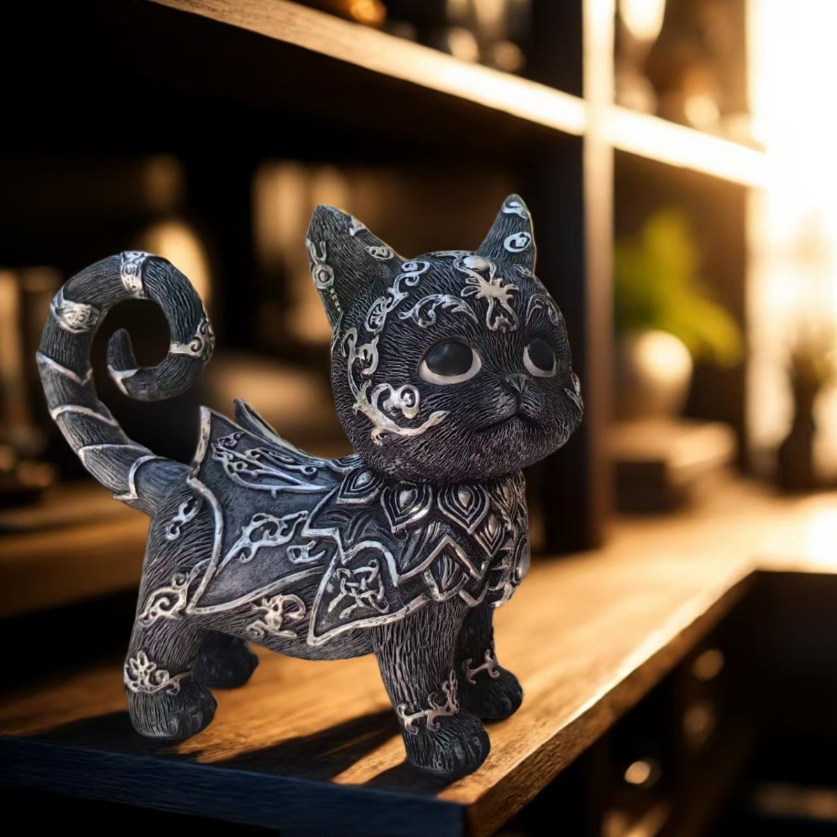 Mysterious Black Cat Resin Sta - огляд і ціна Art Craft Cat