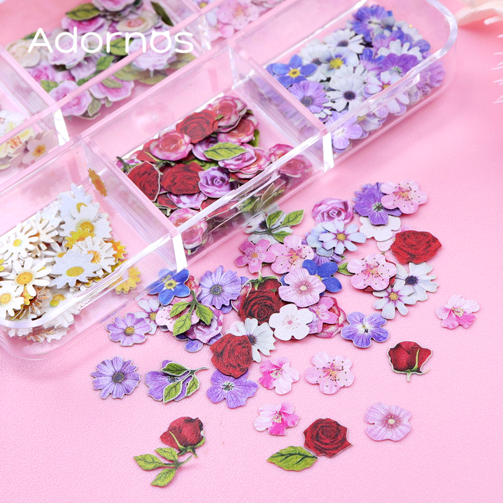 6 Grids Flowers Wood Pulp Chip - огляд і ціна Art Craft Leaves