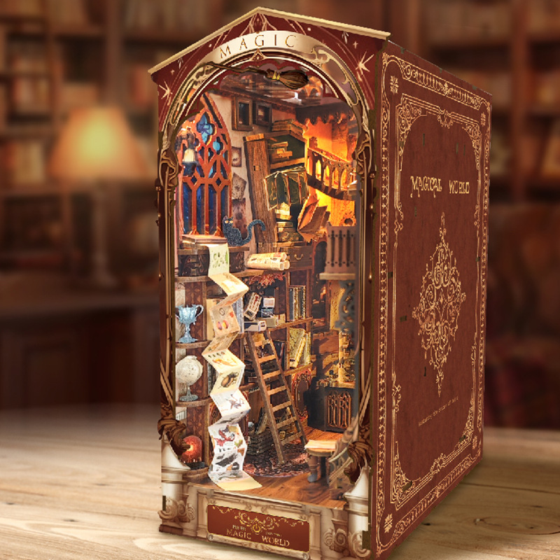 OUZEY 3D Wooden Book Nook DIY  - огляд і ціна Art Craft Books