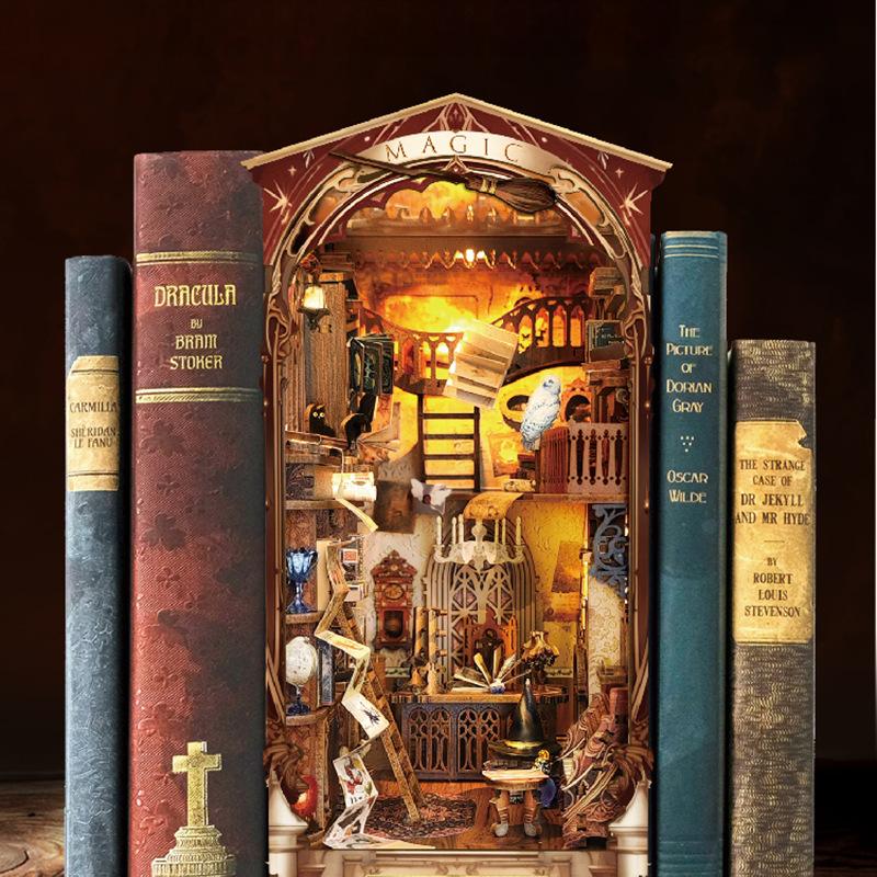 OUZEY 3D Wooden Book Nook DIY  - огляд і ціна Art Craft Books