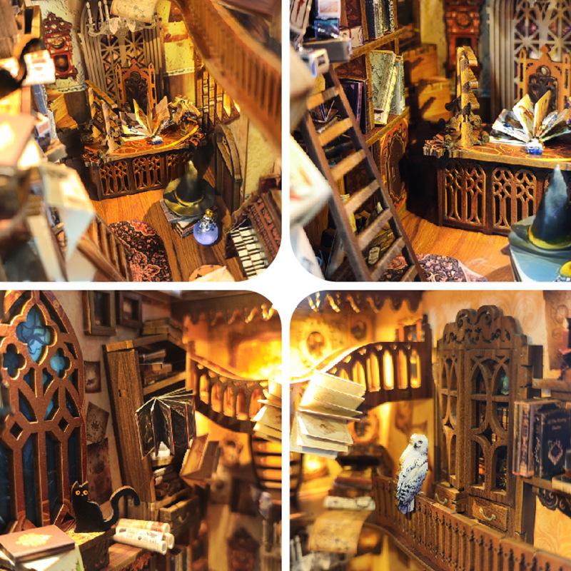 OUZEY 3D Wooden Book Nook DIY  - огляд і ціна Art Craft Books