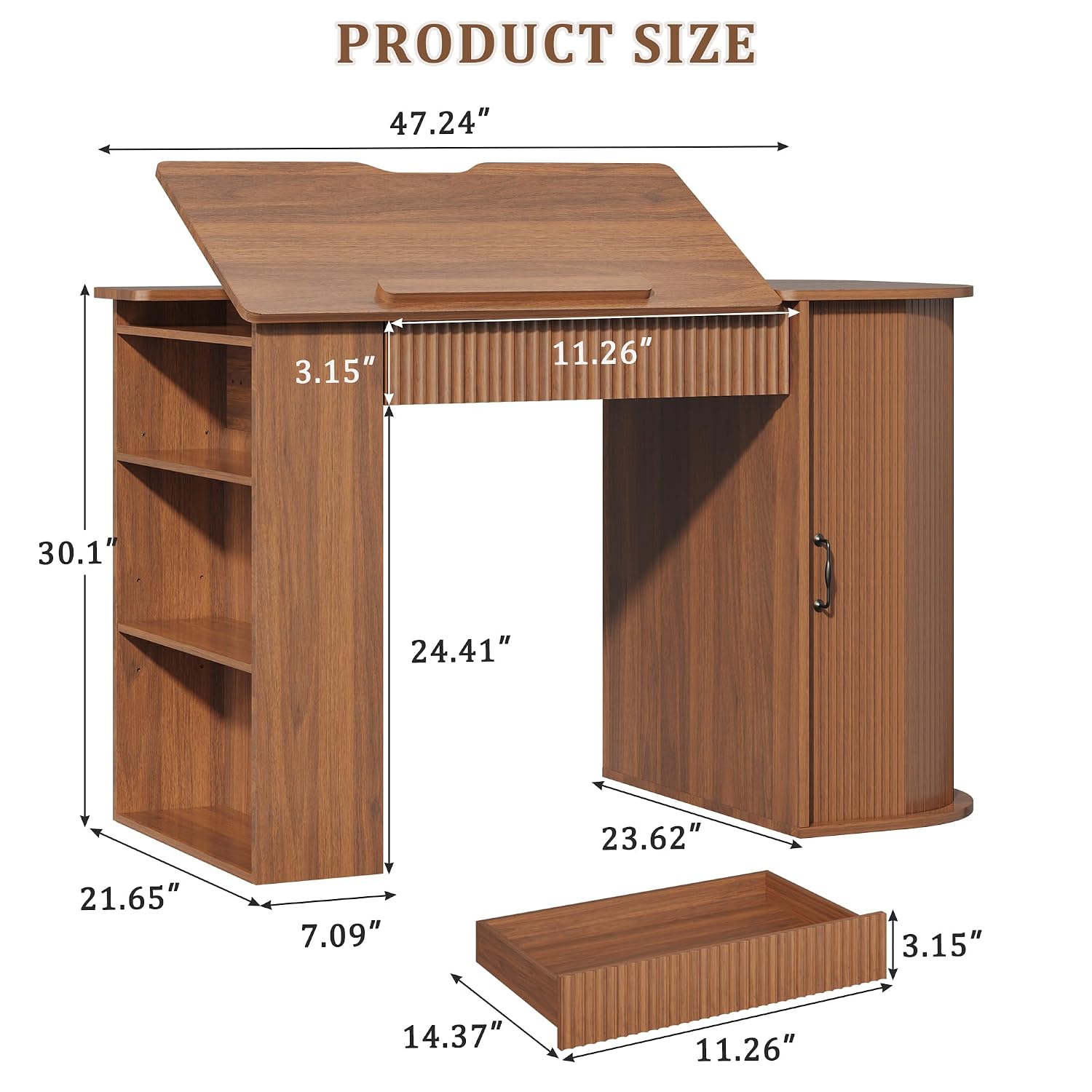 Drafting Table with Storage Ca - огляд і ціна Art Craft & Architecture