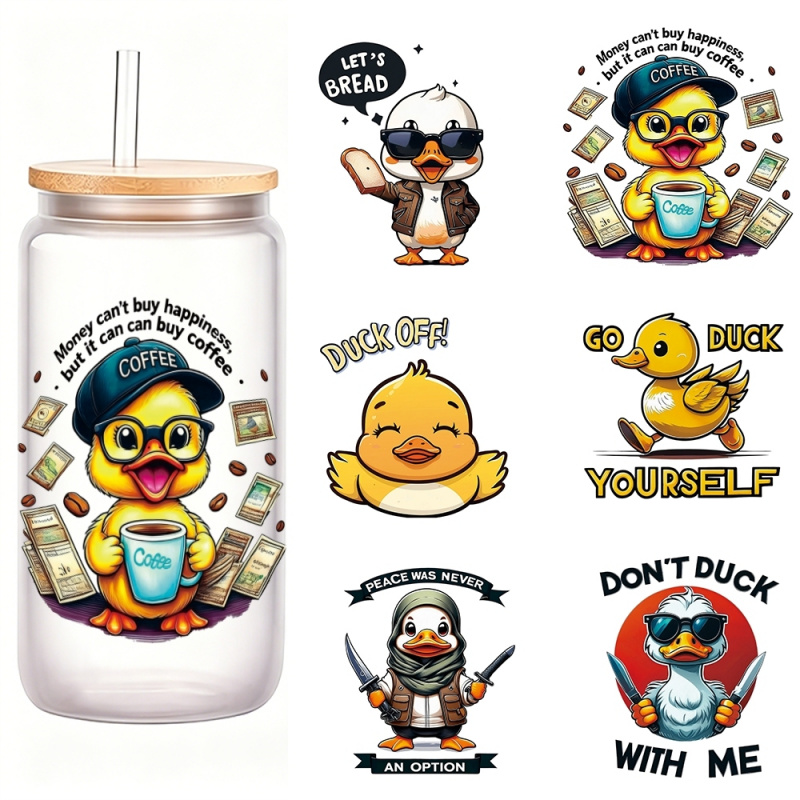 6pcs Cute Funny Cool Yellow Du - огляд і ціна Art Craft Duck