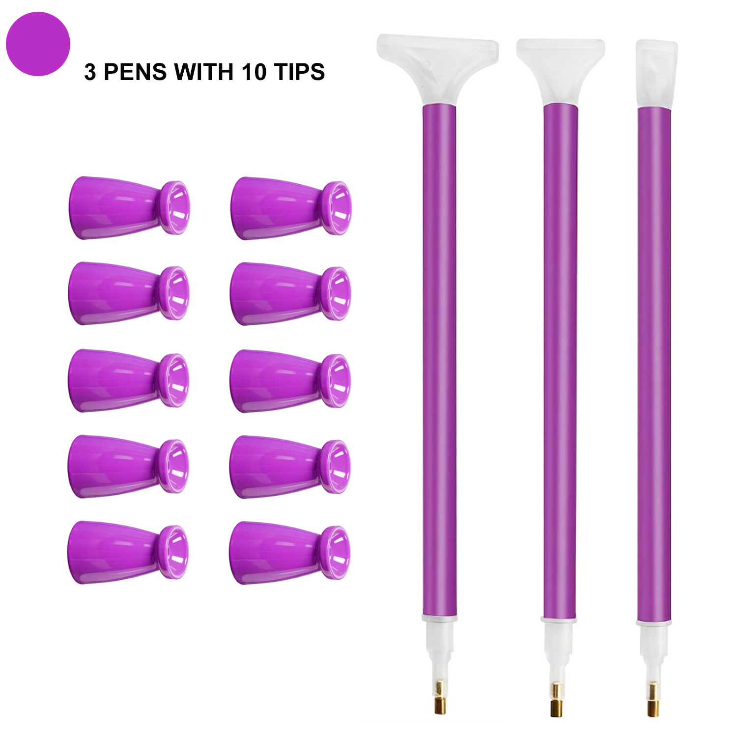 10 Silicone Tips & 3 Pens Diam - огляд і ціна Diamond Painting Kit