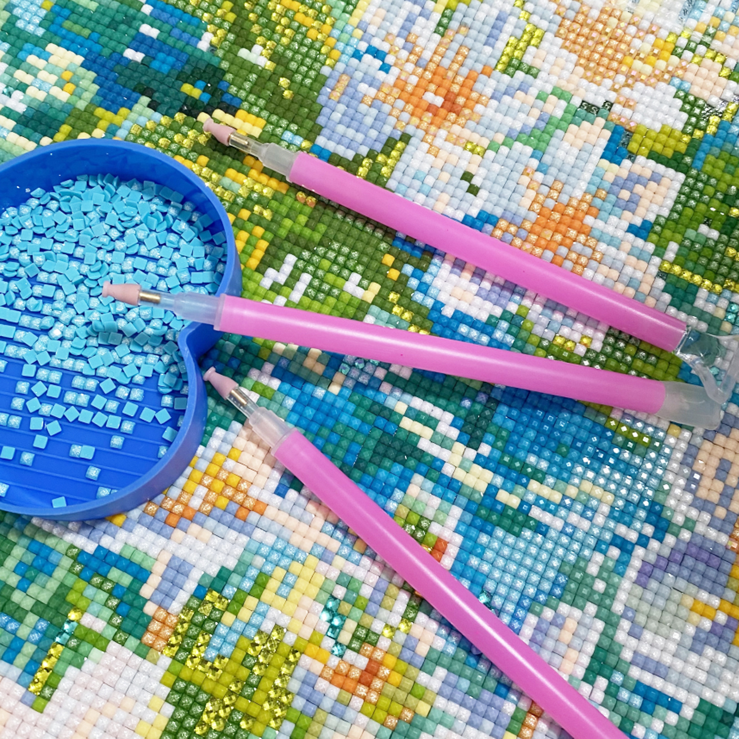 10 Silicone Tips & 3 Pens Diam - огляд і ціна Diamond Painting Kit