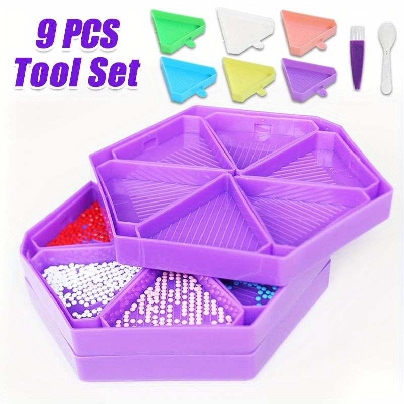 9PCS New Diamond Painting Tray - огляд і ціна Diamond Painting Kit