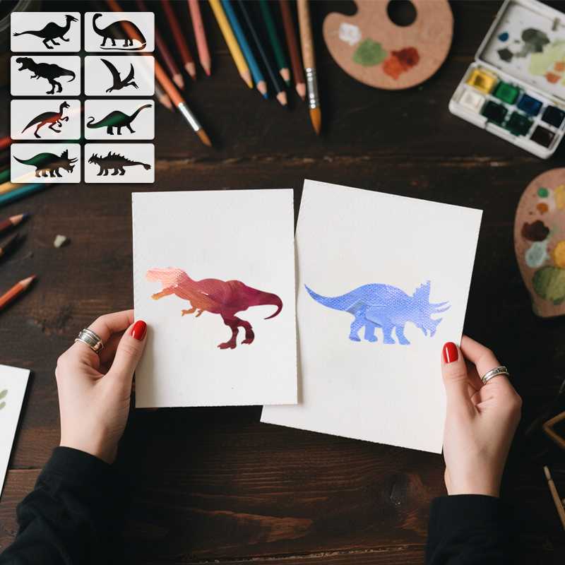 YOMDID 8pcs Dinosaur Drawing T - огляд і ціна Art Craft Dinosaur