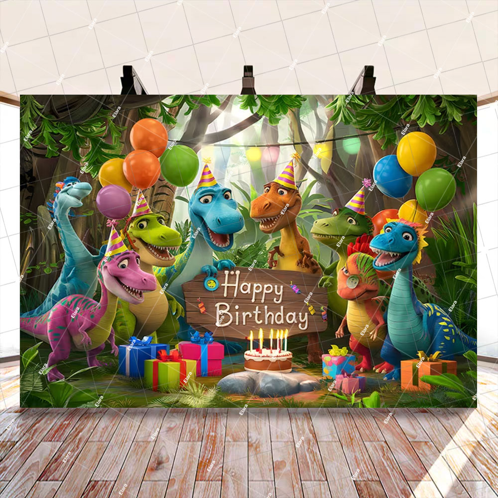 Dinosaur Jungle Backdrop Child - огляд і ціна Art Craft Dinosaur