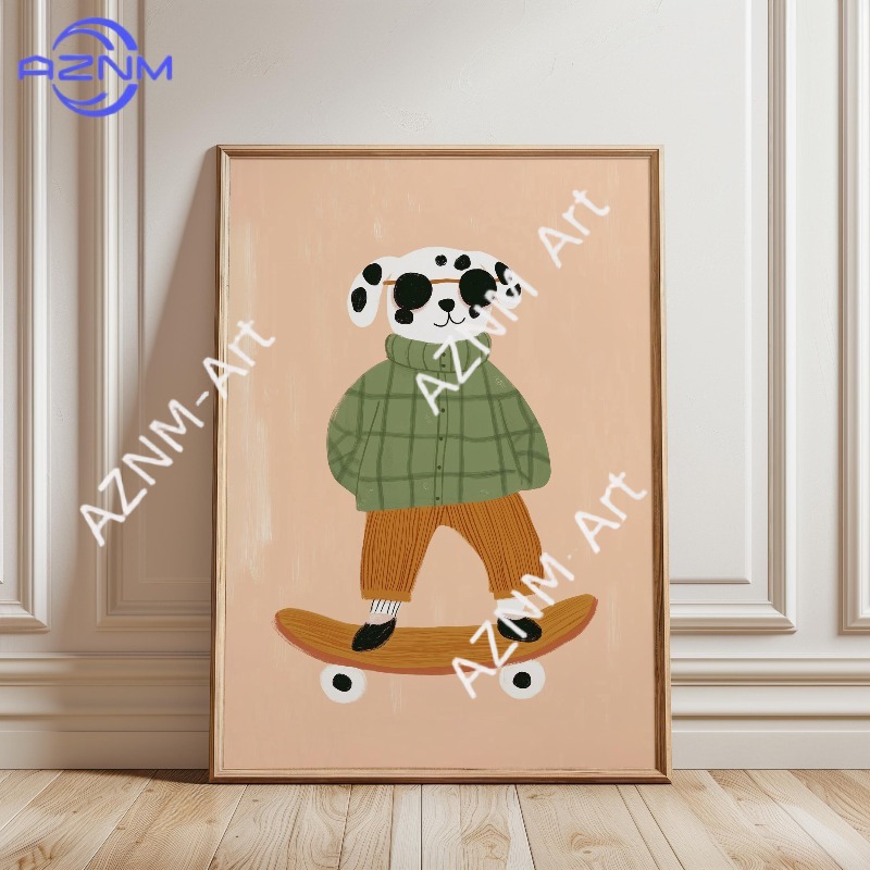 1PC Funny Animal Skateboarding - огляд і ціна Art Craft Duck