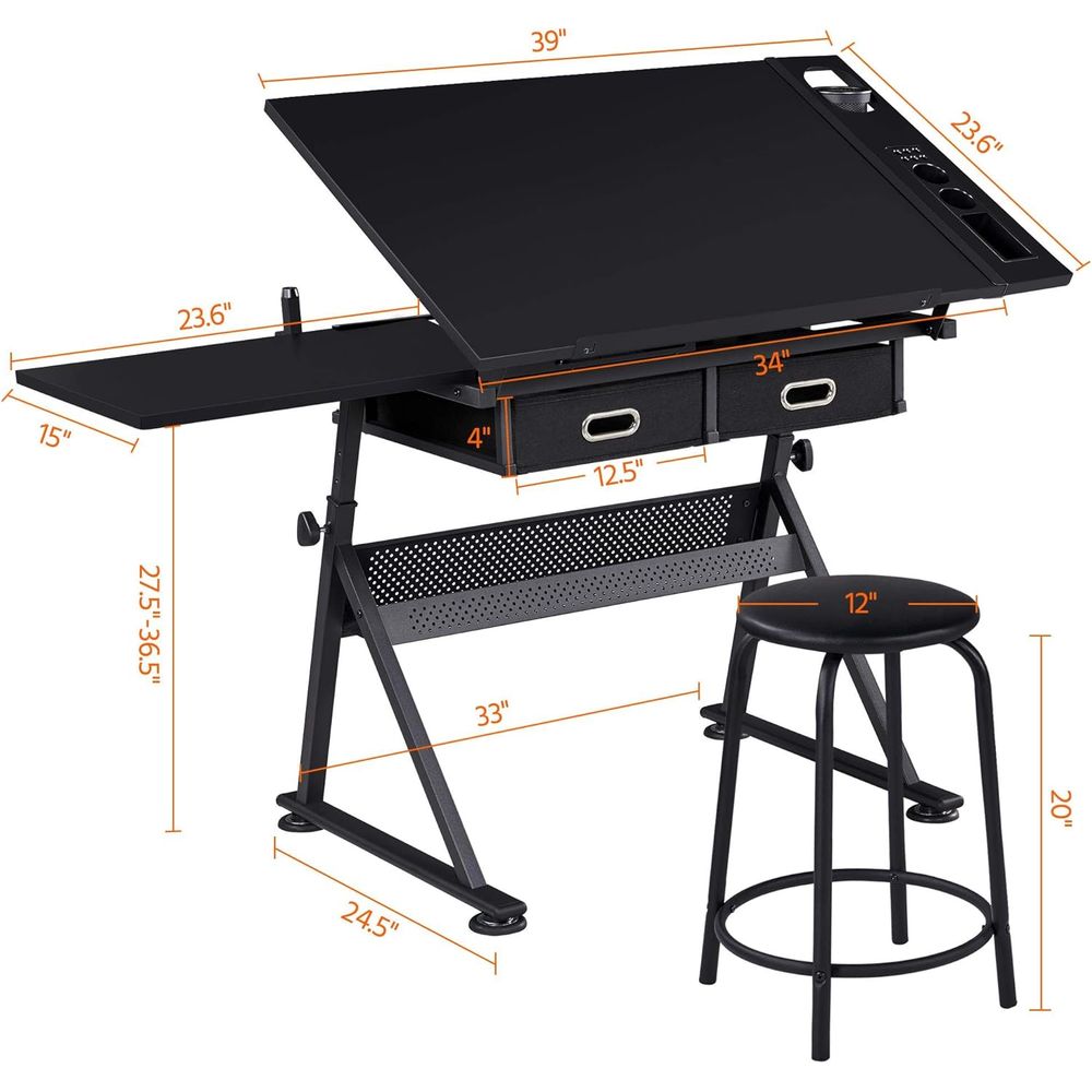 Drafting Table for Artists, He - огляд і ціна Art Craft & Architecture