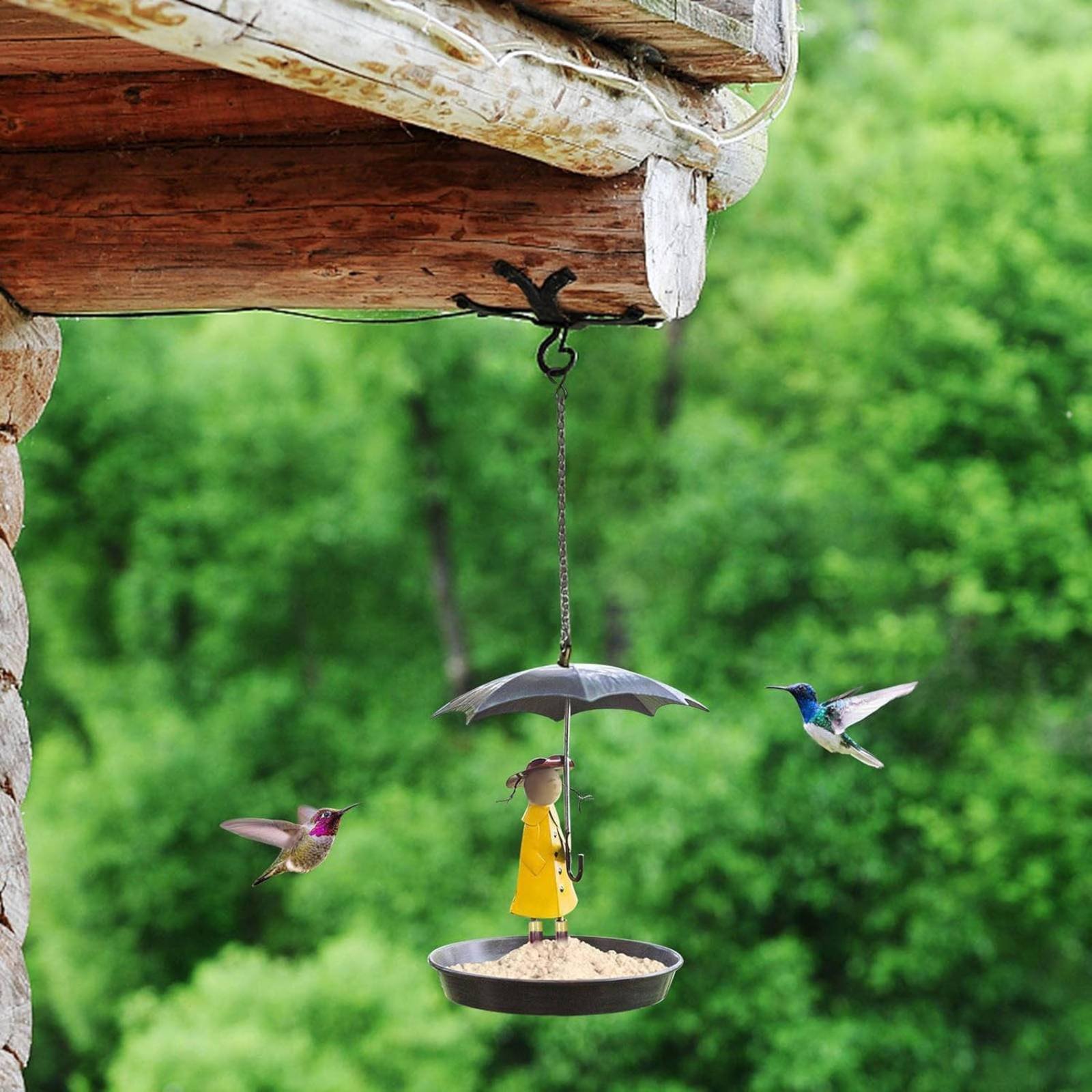 Girl with Umbrella Bird Feeder - огляд і ціна Art Craft & Architecture