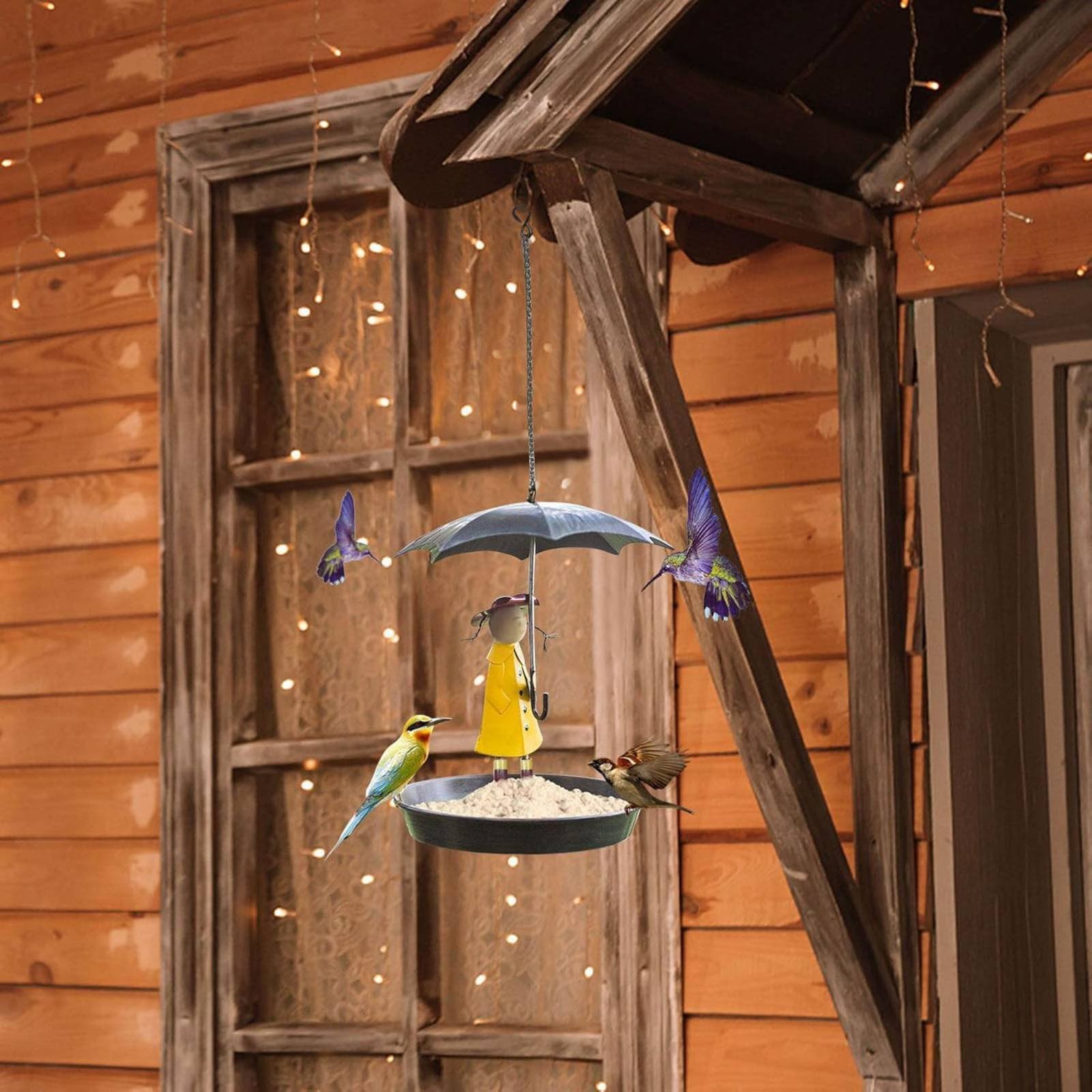 Girl with Umbrella Bird Feeder - огляд і ціна Art Craft & Architecture