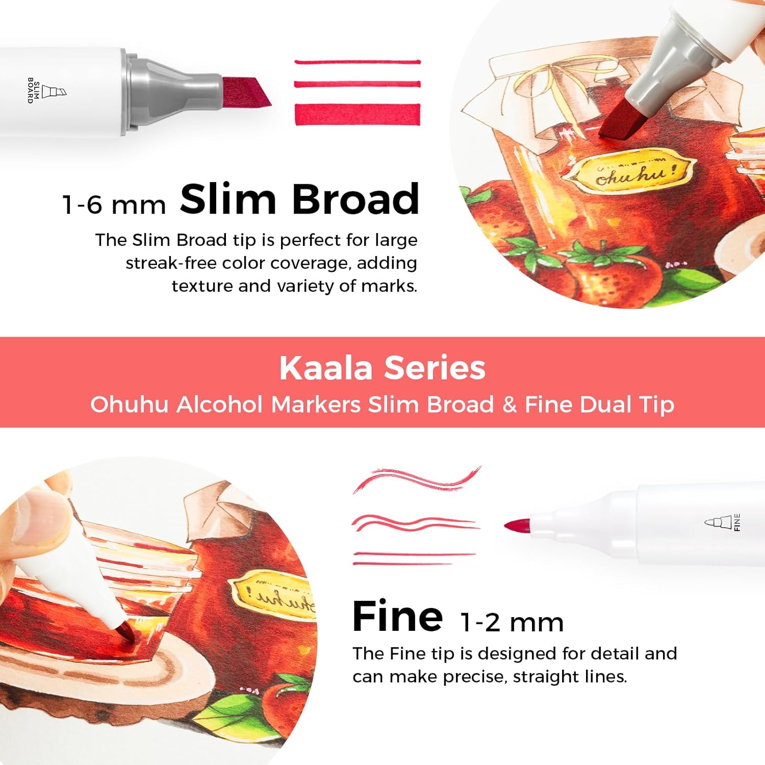 Alcohol Markers Set with Dual  - огляд і ціна Alcohol Ink Set