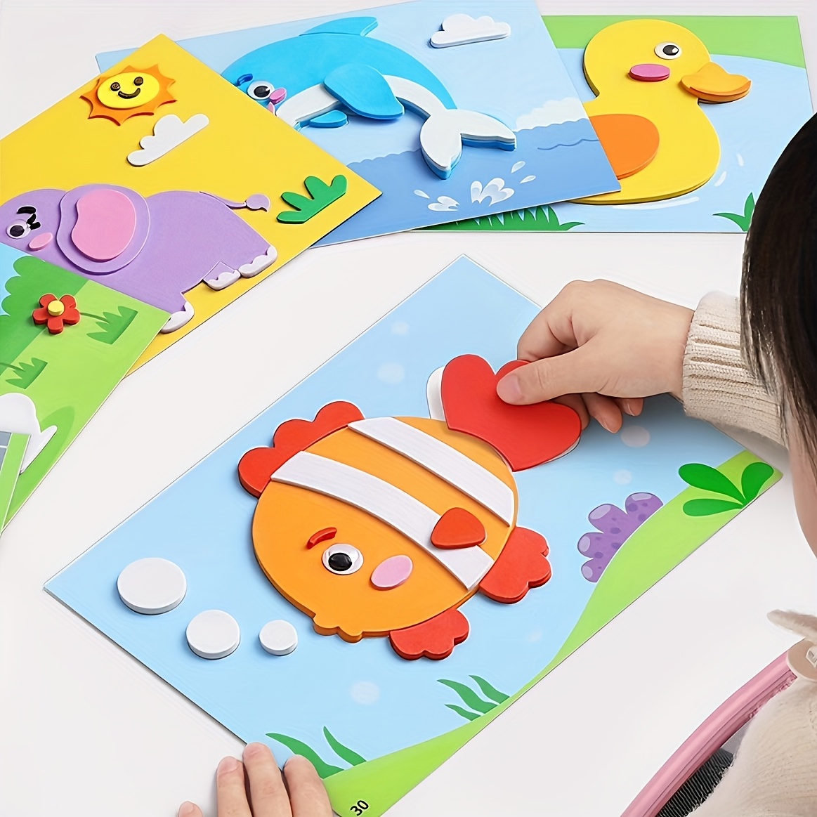 3D Stickers for Kids, Disposab - огляд і ціна Art Craft Kits For Kids
