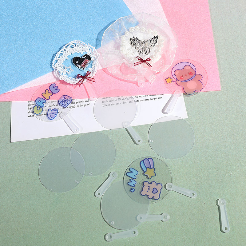 50Pcs 5cm Mini DIY Blank Fan T - огляд і ціна Art Craft Ideas For Kids
