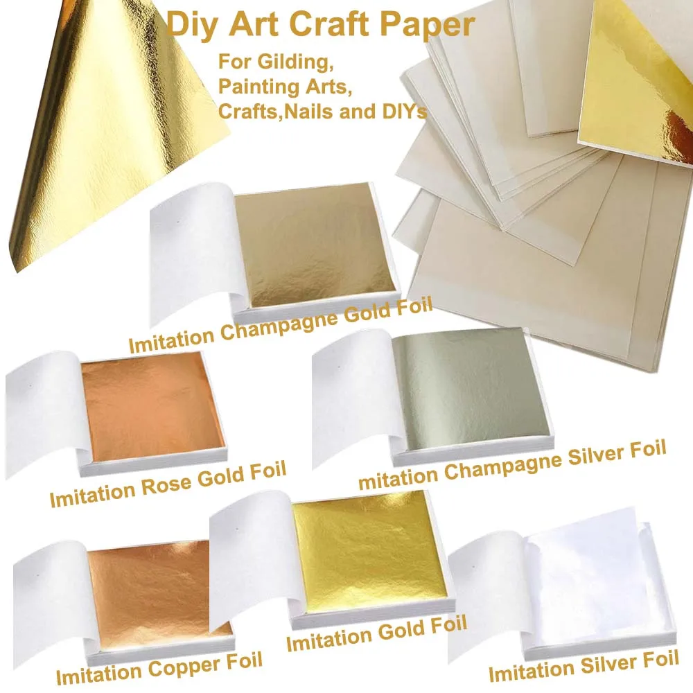 100Pc Colored Golds Leaf Sheet - огляд і ціна Art Craft Halloween