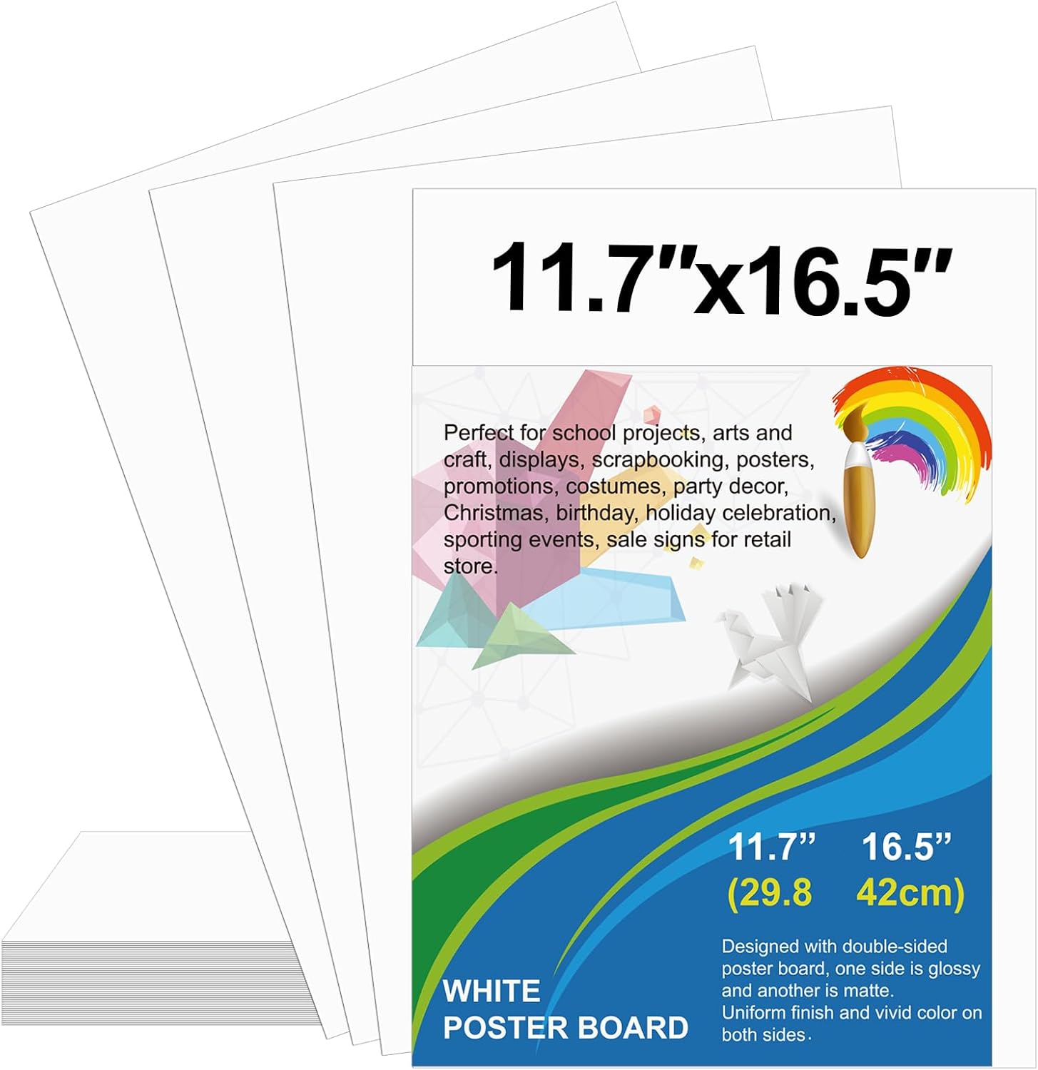 25 Pack White Poster Board 11. - огляд і ціна Art Craft Paper