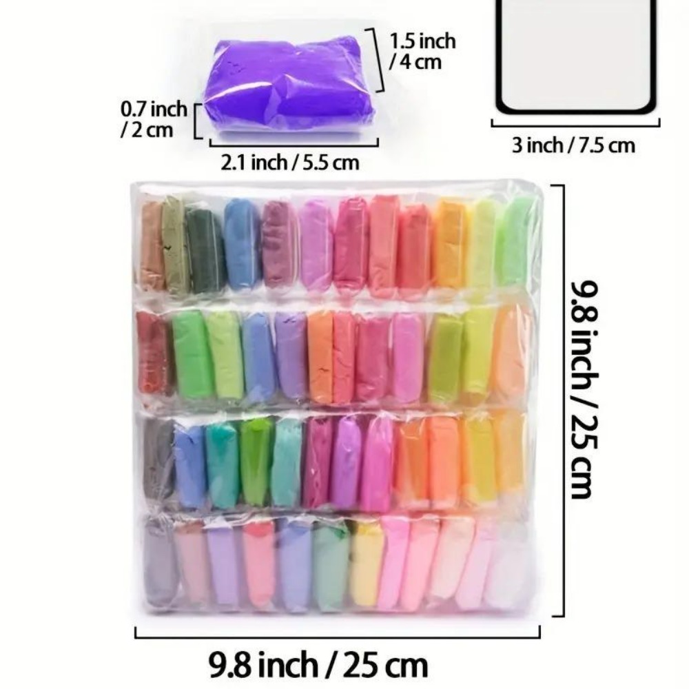 48 Colors Air Dry Clay Ultra L - огляд і ціна Air Dry Clay