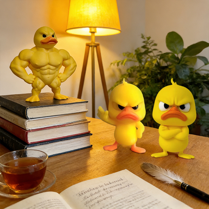 3/1Pcs Muscle/Angry Duck Statu - огляд і ціна Art Craft Duck