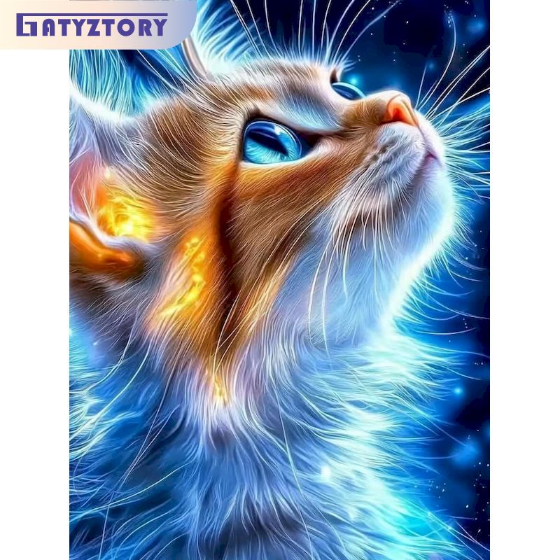 40x50cm Cat Painting By Number - огляд і ціна Art Craft Cat