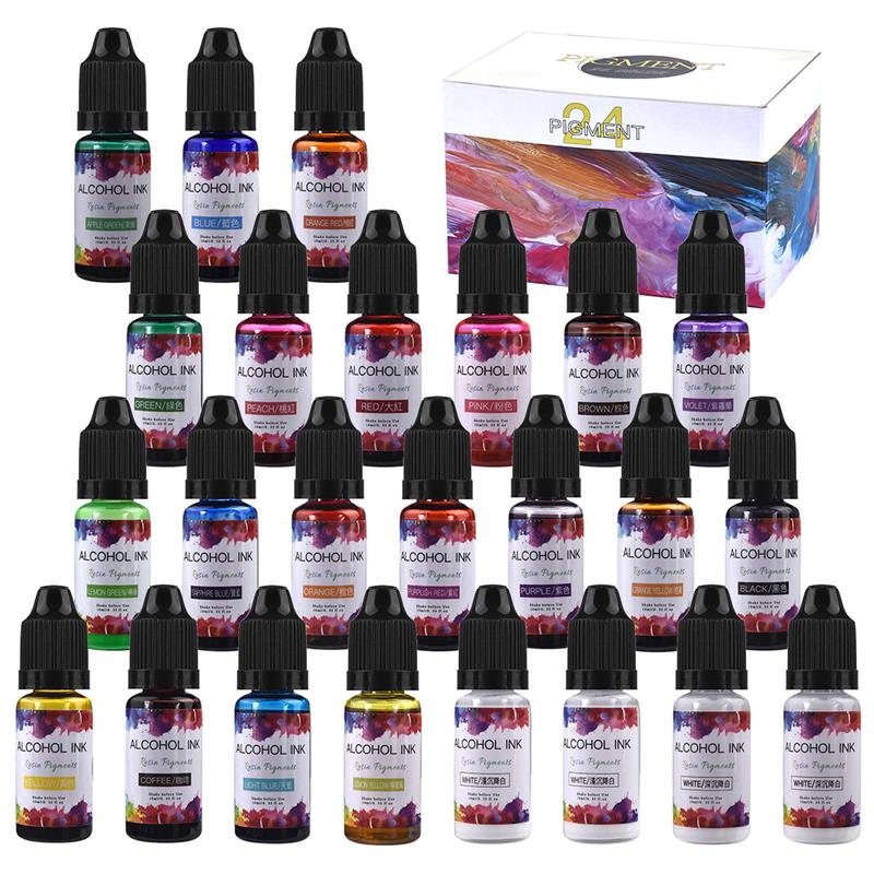 1 Set Epoxy Resin Pigment Kit  - огляд і ціна Alcohol Ink Set