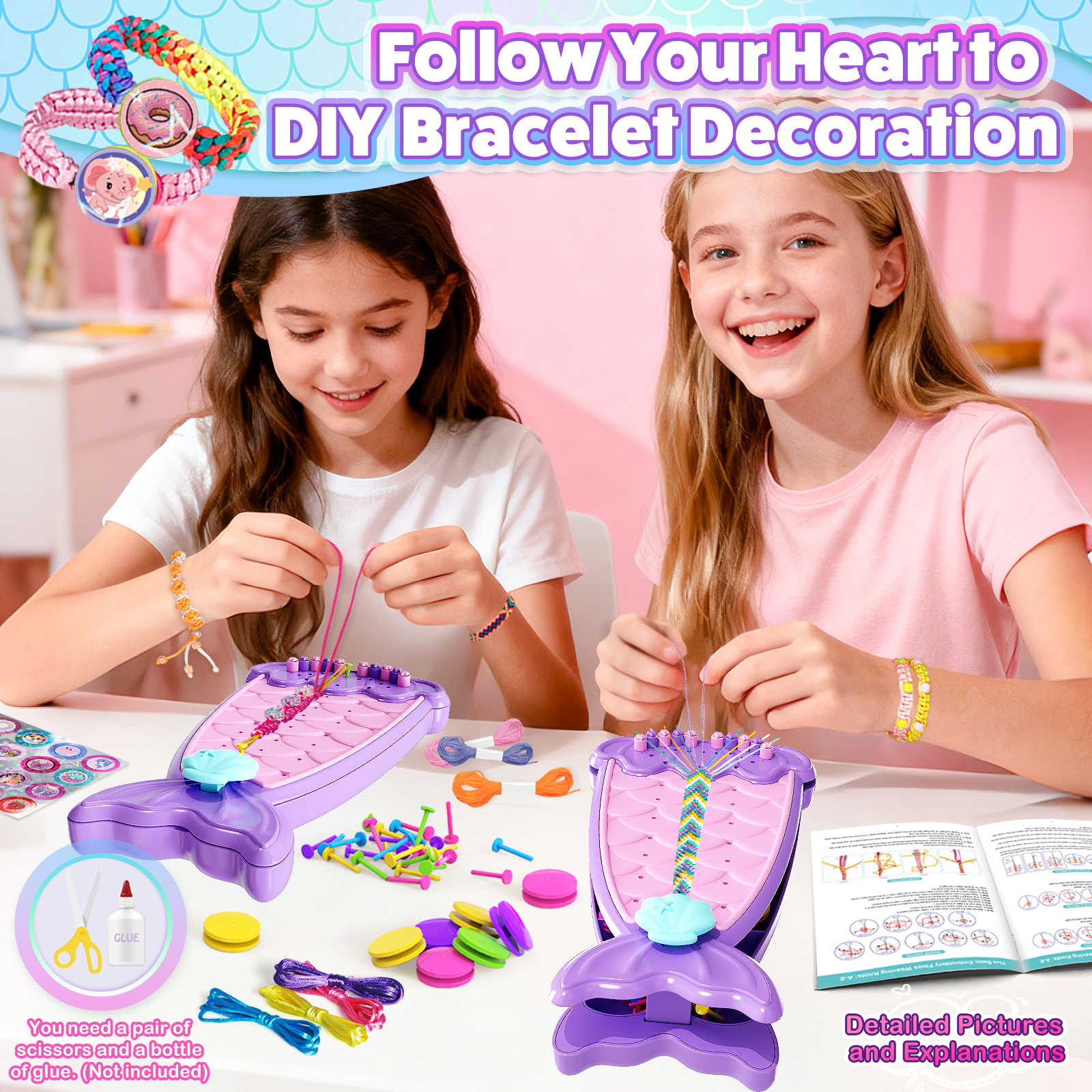 Friendship Bracelet Making Kit - огляд і ціна Art Craft Ideas For Kids